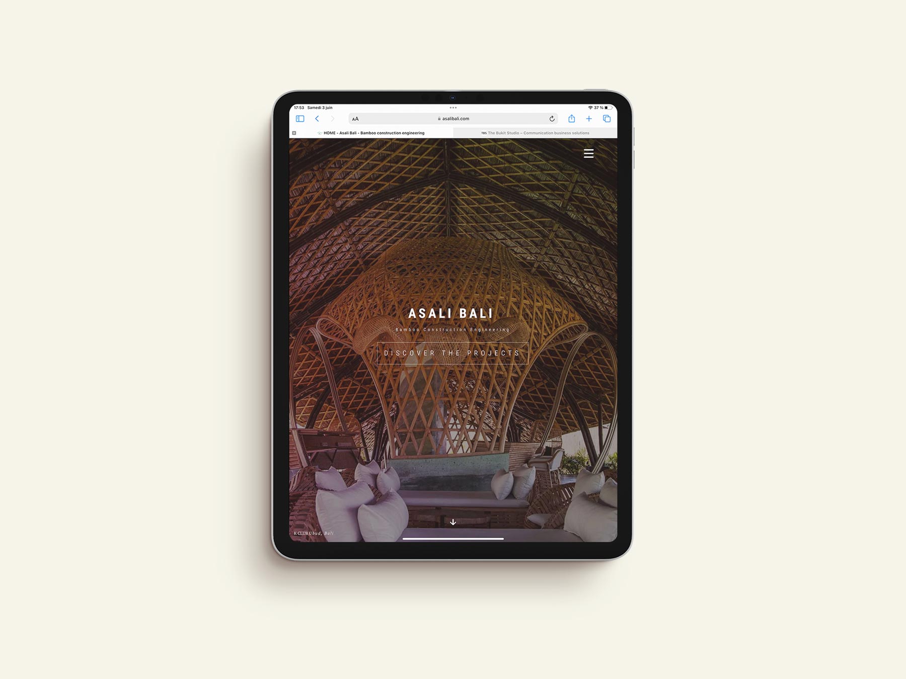 The Bukit Studio | Asali Bali bamboo responsive website
