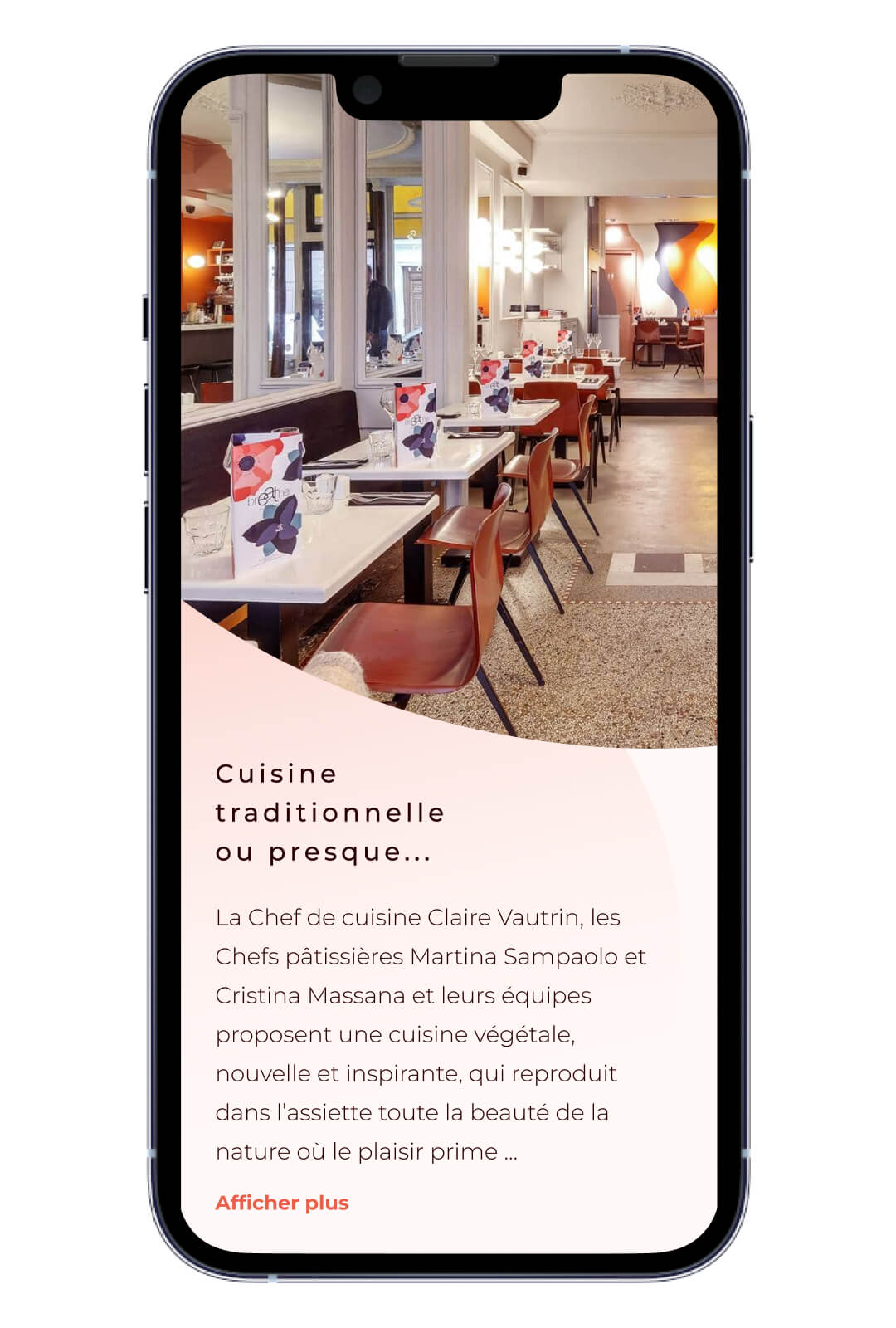 The Bukit Studio | Breathe restaurants Paris responsive web design iphone device