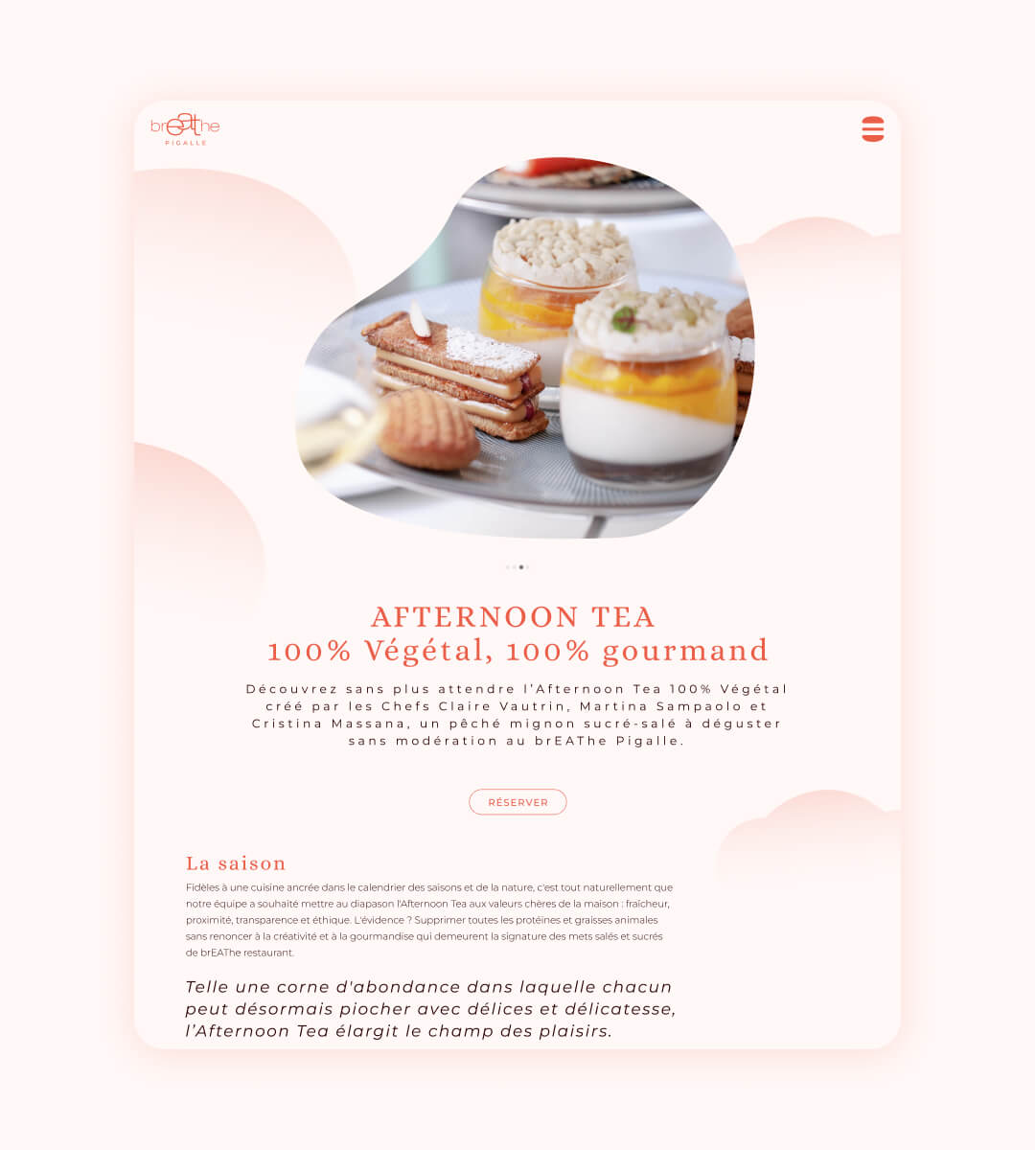 The Bukit Studio | Breathe restaurants Paris web design